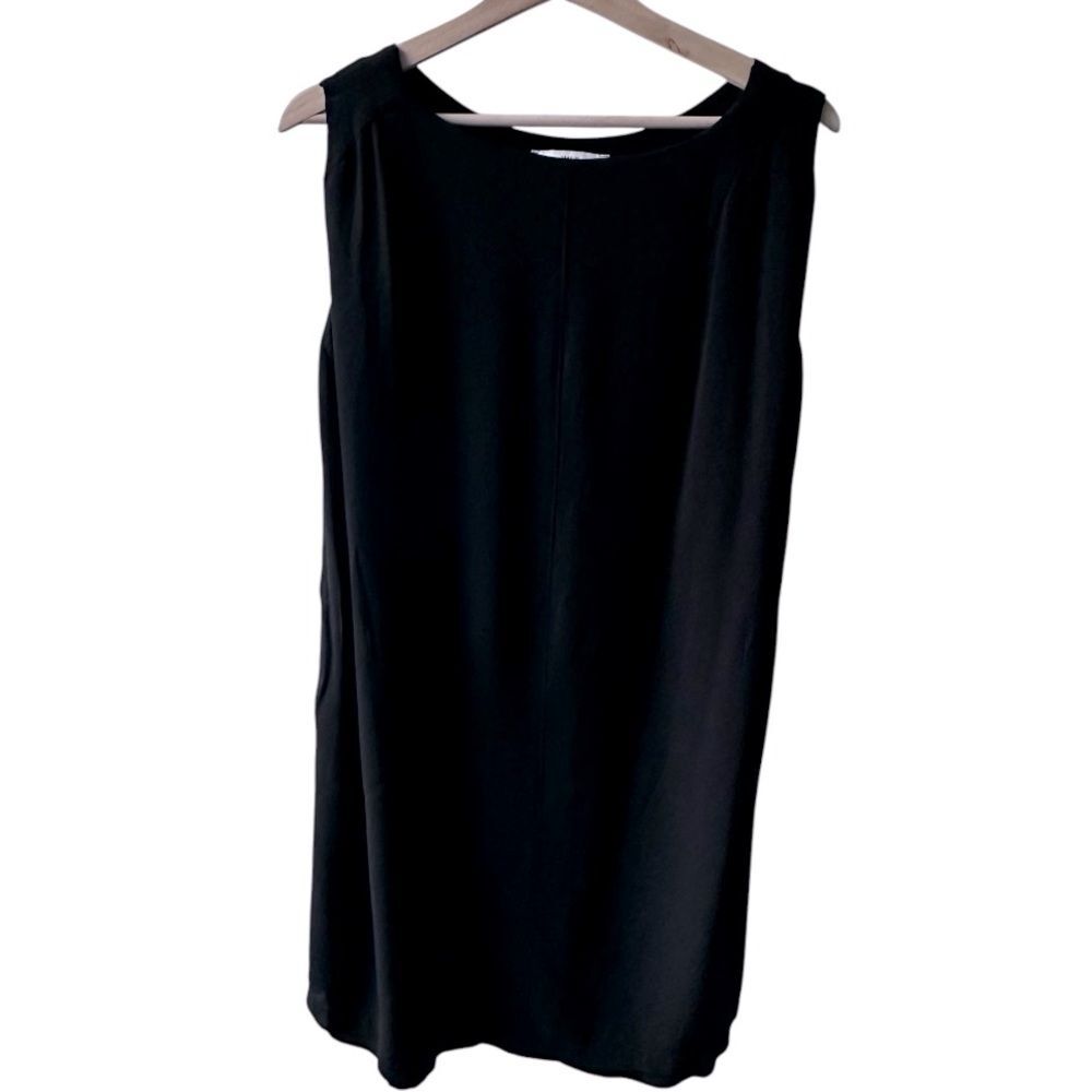 Wilt Black Sleeveless Shell Dress Size 4 Minimalist Modern Chic With Pockets